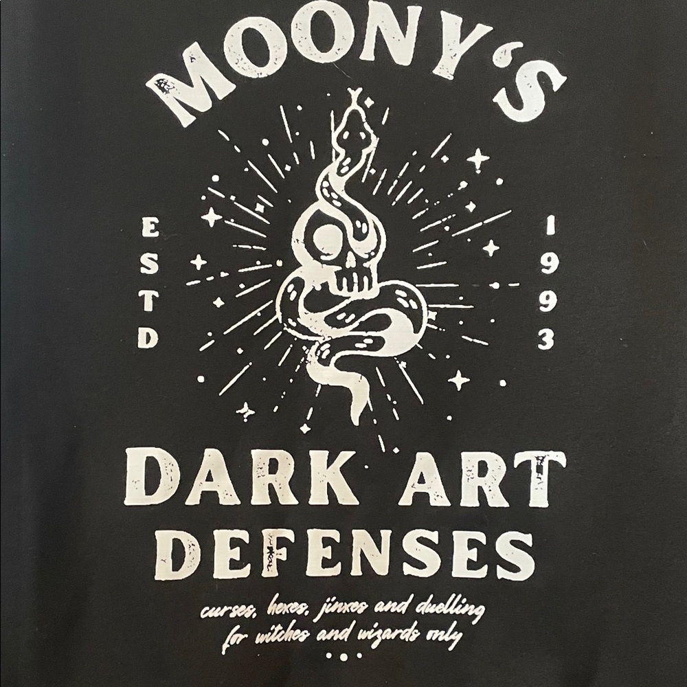 Harry Potter // Moony's Dark Art Defenses Black Graphic Sweatshirt - Picture 2 of 7